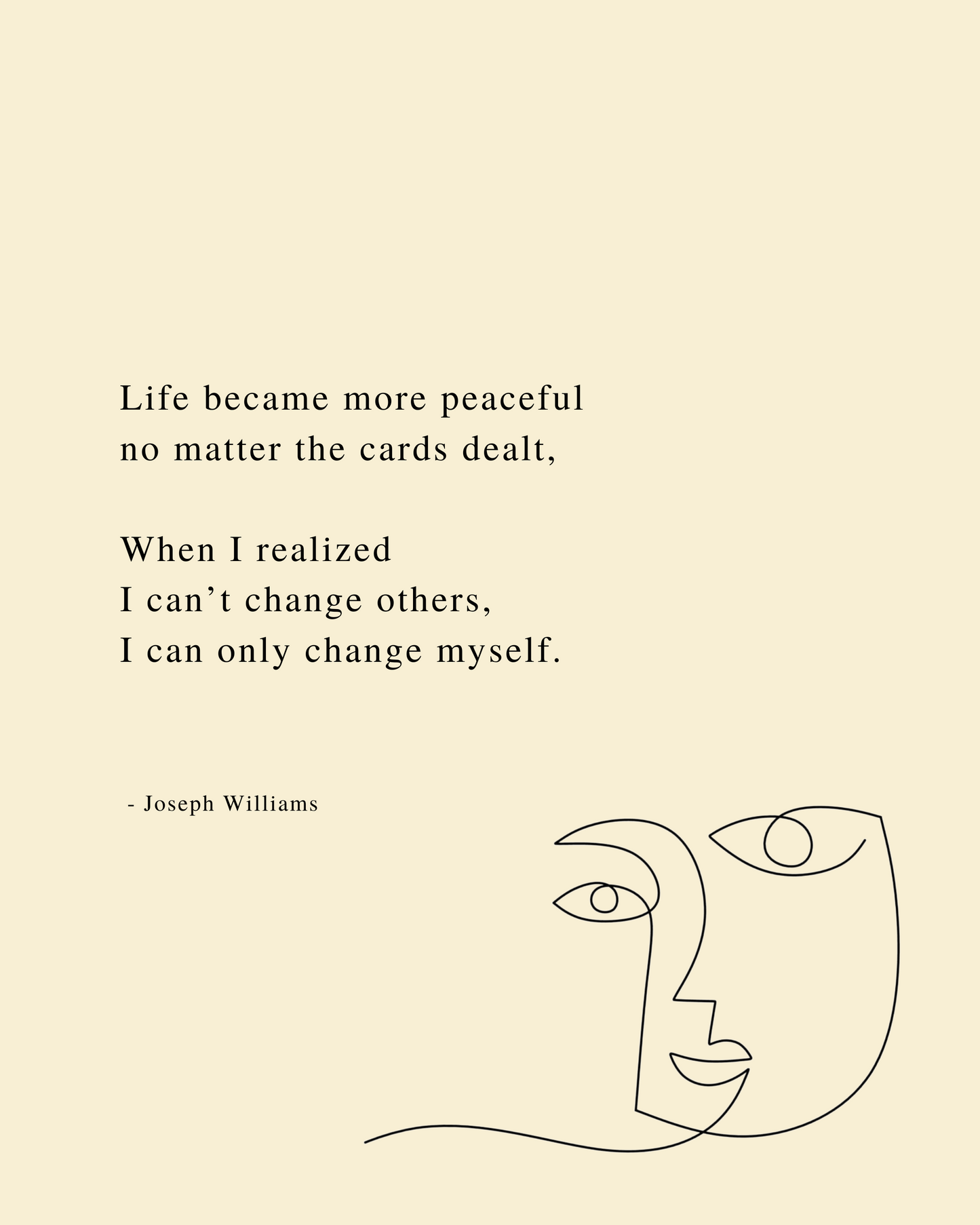 'Change' | Poetry Wall Art 11" X 14" | Poem PRINT Only