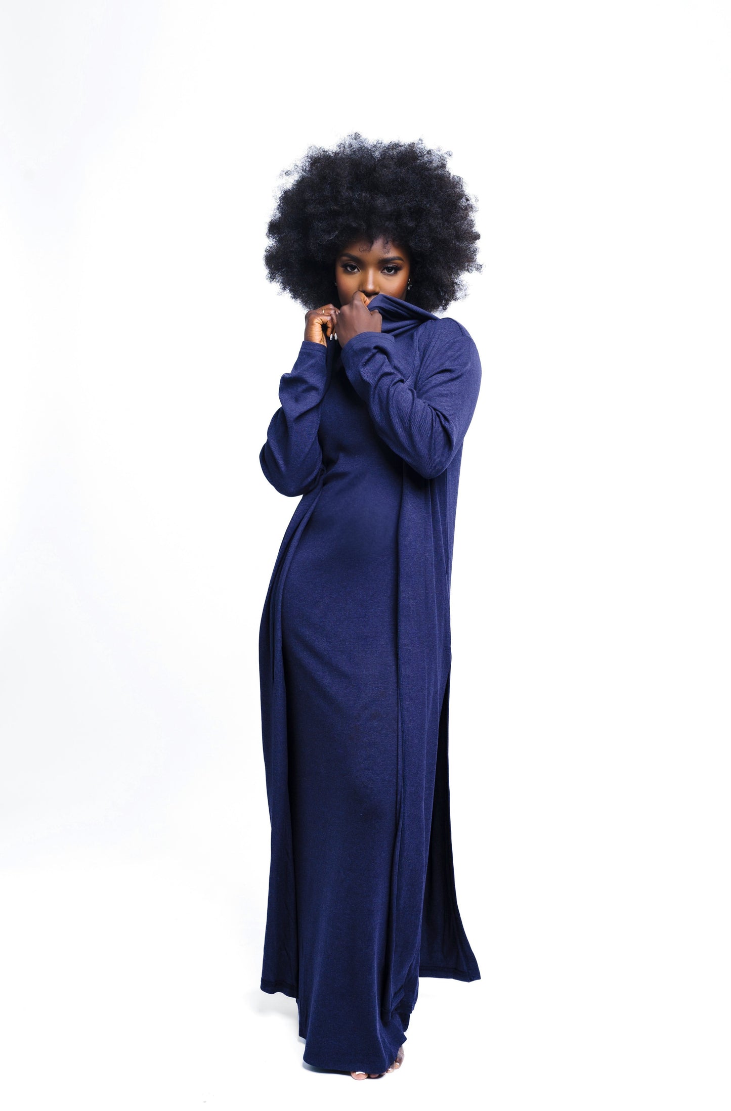 GRACE DRESS SET - NAVY