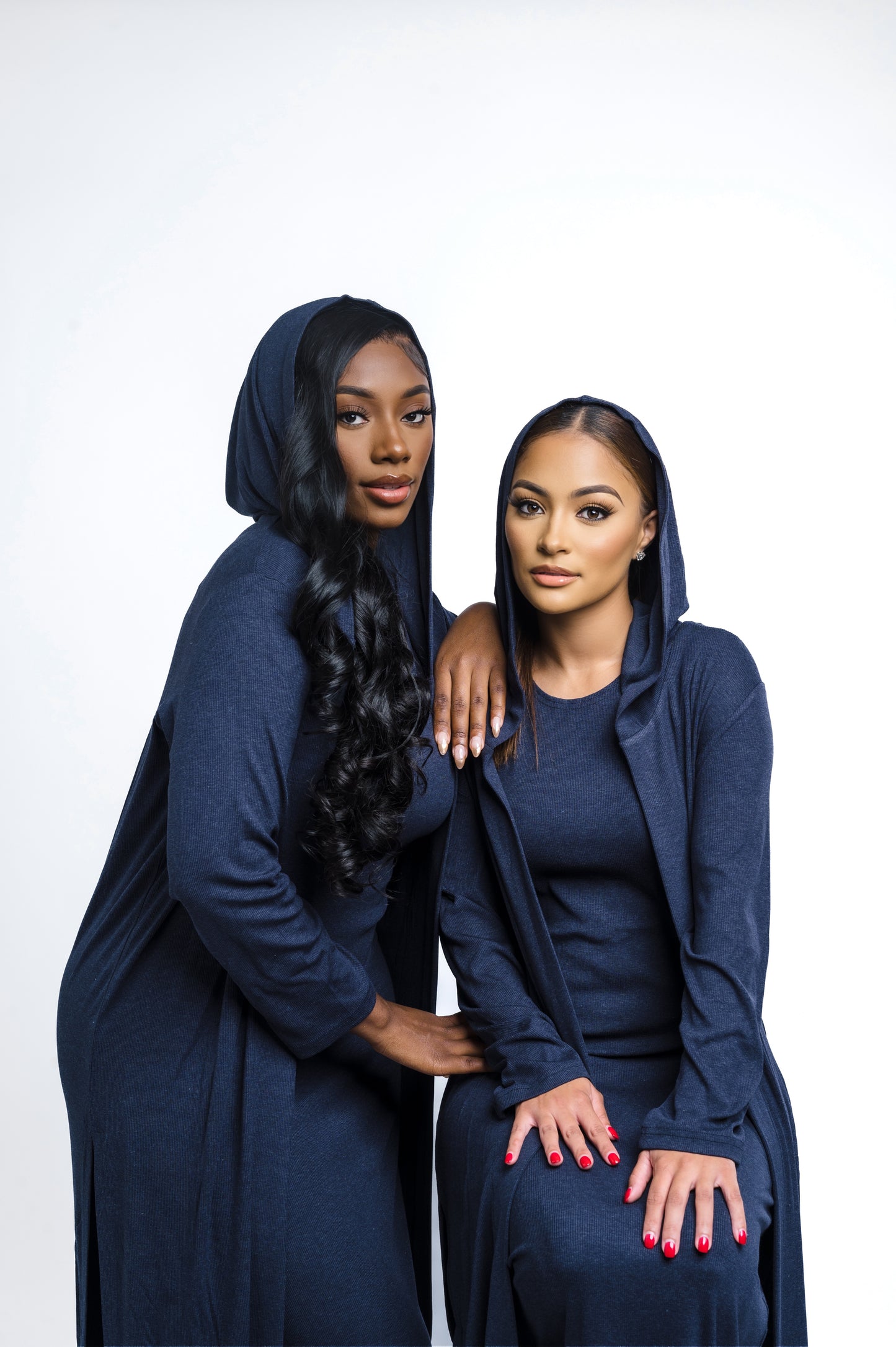 GRACE DRESS SET - NAVY