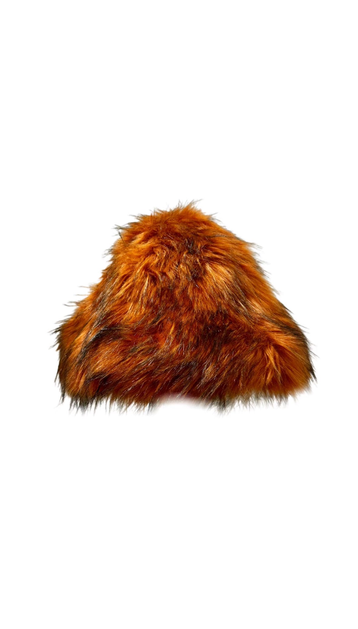 GLORY FUR BUCKET HAT - ORANGE